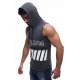 Madmext Men Smoke Gray Tank Top Hoodie 2858 - Füme