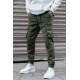 Madmext Men Slim Fit Khaki Cargo Trousers 5695 - Haki