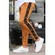 Madmext Camel Striped Sweatpants 2932 - Camel