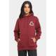 Mad Girls Printed Maroon Sweatshirt MG1248 - Bordo