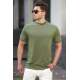 Madmext Men Khaki T-shirt 5227 - Haki