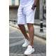 Madmext Men White Shorts 4842 - Beyaz