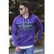 Madmext Men Printed Purple Hoodie Sweatshirt 2829 - Mor