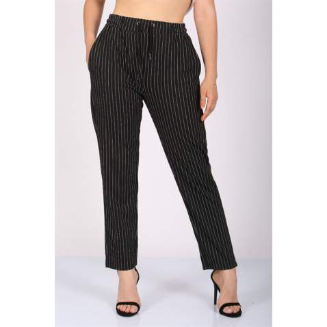 Mad Girls Black Trousers Mg1106 - Siyah