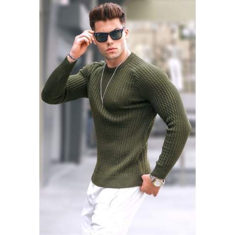 Khaki Knitwear Sweater 5760 - Haki