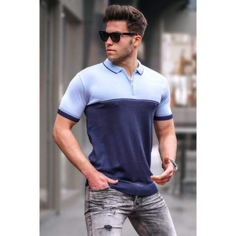 Men Navy Blue Polo T-Shirt 5731 - Lacivert