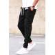 Madmext 3-Thread Fleece Black Sweatpants For Men 5427 - Siyah