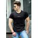 Madmext Black Basic T-shirt for Men 4516 - Siyah