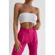 Pink High Waist Basic Trousers MG1554 - Pembe