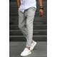 Gray Designed Slim Fit Jogger Trousers 5470 - Gri