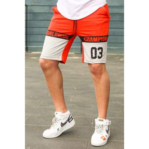 Madmext Orange Two Tone Capri for Men 2920 - Turuncu