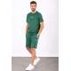 Madmext Men Oversize Green Shorts Set 5376 - Yeşil