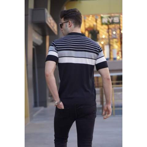 Men Black Polo T-Shirt 5732 - Siyah