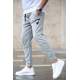 Madmext Men Basic Gray Sweatpants 4207 - Gri