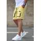 Madmext Yellow Capri Shorts 4847