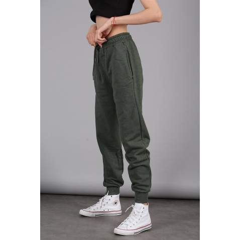 Mad Girls Khaki Basic Sweatpants MG090 - Haki