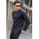 Black Regular Fit Basic Sweatshirt 6023 - Siyah