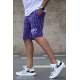 Madmext Purple Striped Capri for Men 2909 - Mor