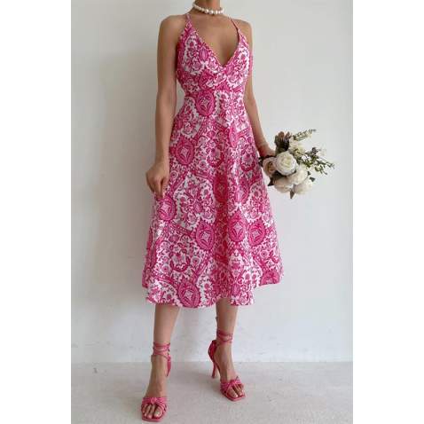 Pink Designed Sheath Dress MG1537 - Pembe