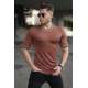 Madmext Men Knitwear Tile Brown T-shirt 5080 - Kiremit