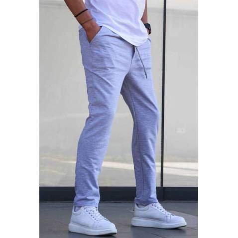 Dye Gray Basic Jogger Trousers 5474 - Boyalı gri