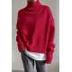 Mad Girls Turtleneck Pink Sweater MG1252 - Pembe