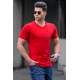 Madmext Men Crewneck Red Plain T-shirt 3006 - Kırmızı