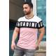 Madmext Soft Pink "Loading" Printed T-shirt for Men 2974 - Pudra