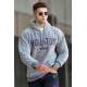 Madmext Men Fluffy Gray Sweatshirt 5311 - Gri