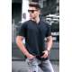 Men Black Basic T-Shirt - Siyah