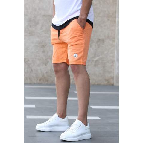 Madmext Orange Rapped Capri for Men 4249 - Turuncu