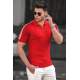 Madmext Men Knitted Red Polo T-shirt 5084 - Kırmızı