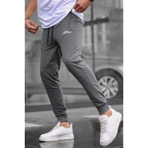 Madmext Men Plain Anthracite Sweatpants 5436 - Antrasit