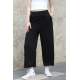 Mad Girls Black Bell Bottom Sweatpants MG1100 - Siyah