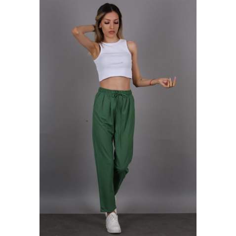 Mad Girls Green Trousers Mg1098 - Yeşil