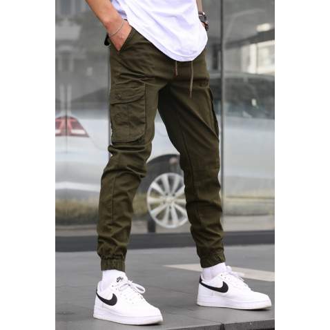 Green Slim Fit Jogger Trousers 5740 - Yeşil