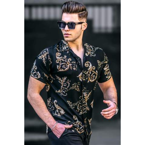 Madmext Men Black Shirt 4939