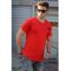 Madmext Red T-shirt with Pocket for Men 4492 - Kırmızı