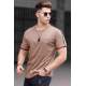 Madmext Men Plain Brown T-shirt 4498 - Kahverengi