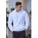 Madmext White Plush Hoodie 2847 - Beyaz