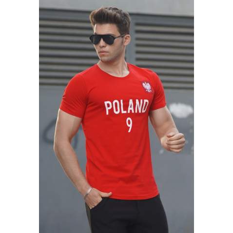 Poland Fan Jersey 9315 - Kırmızı