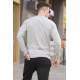 Marl Gray Regular Fit Basic Sweatshirt 5799 - Grimelanj