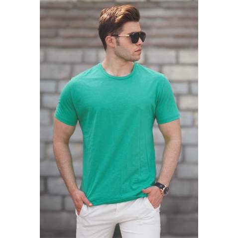 Madmext Men Green T-shirt 5268 - Yeşil