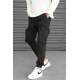 Madmext Men Slim Fit Black Cargo Trousers 5704 - Siyah