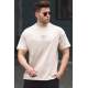 Madmext Men Beige T-shirt 5222 - Bej