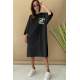 Mad Girls Black Tunic Mg1022 - Siyah