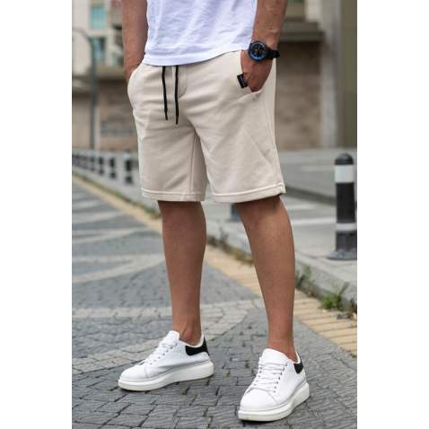 Madmext Men Beige Shorts 4842 - Bej