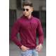 Madmext Men Maroon Hoodie Sweatshirt 5289 - Bordo