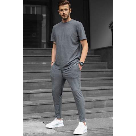 Men Smoke Gray Tracksuit - Füme