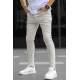 Men Light Beige Slim Fit Jeans - Açık bej